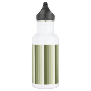 Botella De Agua Bandas de sombra verde oliva