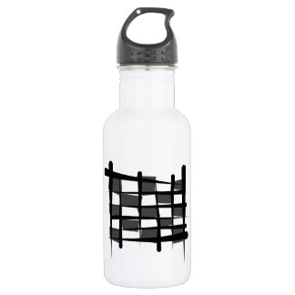 Botella De Agua Bandera a cuadros del cepillo de las Carreras