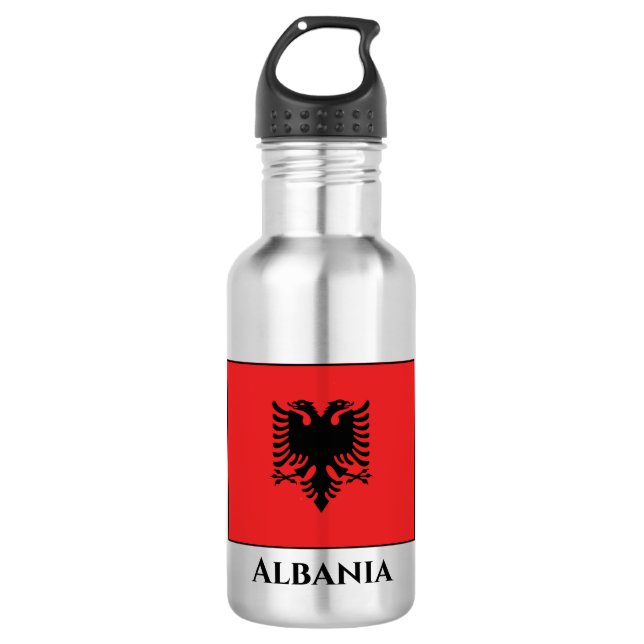 Botella De Agua Bandera albanesa (Anverso)
