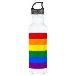 Botella De Agua Bandera arco iris del orgullo