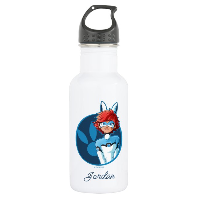 Botella De Agua Bandera azul Bunnyx (Anverso)