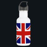 Botella De Agua Bandera británica<br><div class="desc">británico,  bandera,  "bandera británica",  "jack de unión",  union,  jack,  inglés,  inglés,  "reino unido",  "u.k",  "reino unido",  "bandera inglesa",  "bandera inglesa",  "bandera del reino unido",  "gran bretaña",  gran bretaña,  banderas,  país,  islas,  azul,  rojo,  blanco,  cruz,  irlanda,  cotland,  wales , </div>