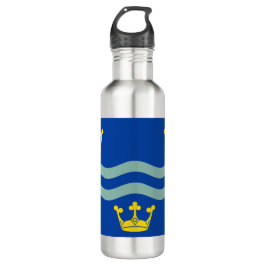 Botella De Agua Bandera de Acero inoxidable de Cambridgeshire (con