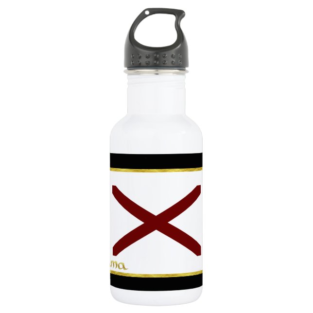 Botella De Agua Bandera de Alabama (Anverso)