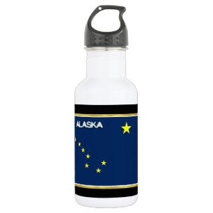 Botella De Agua Bandera de Alaska