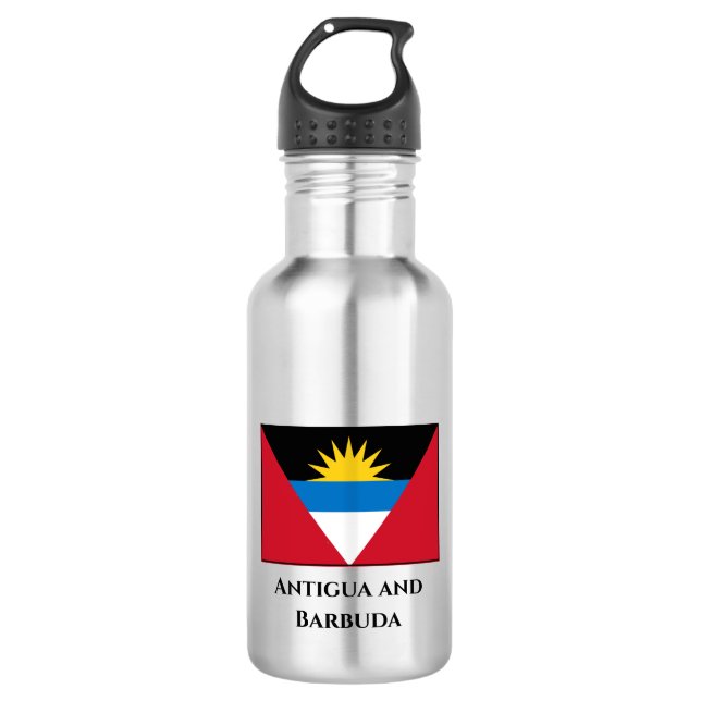 Botella De Agua Bandera de Antigua y Barbuda (Anverso)