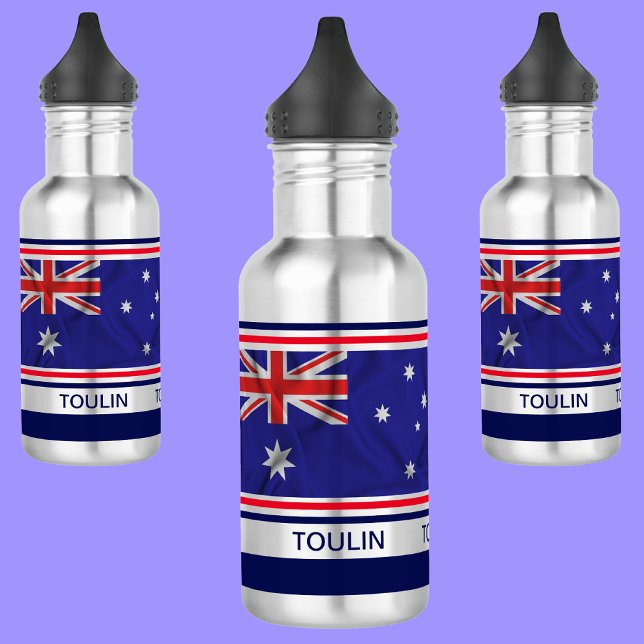 Botella De Agua Bandera de Australia personalizada (Subido por el creador)