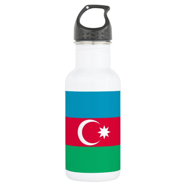 Botella De Agua Bandera de Azerbaiyán Patriótica (Anverso)