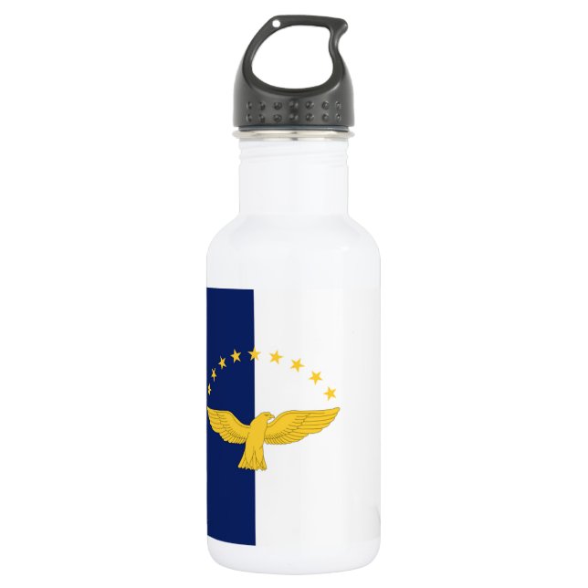Botella De Agua Bandera de Azores (Portugal) (Anverso)