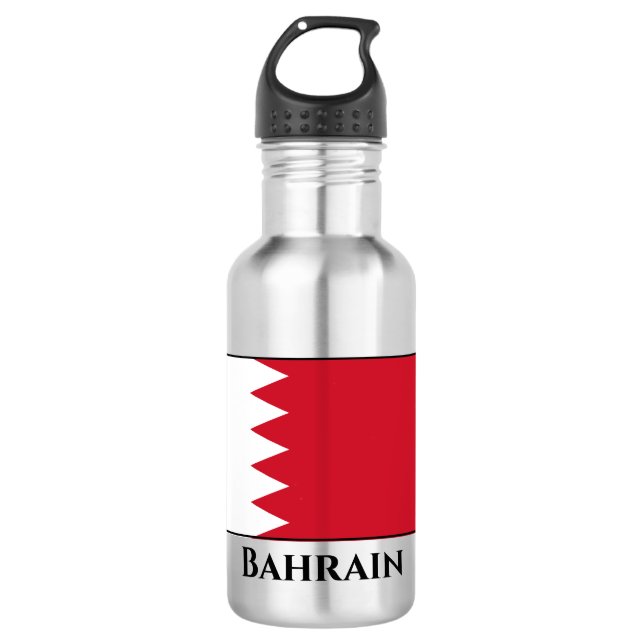 Botella De Agua Bandera de Bahréin (Anverso)