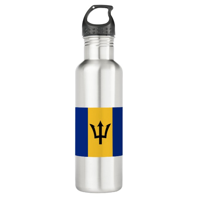 Botella De Agua Bandera de Barbados (Anverso)