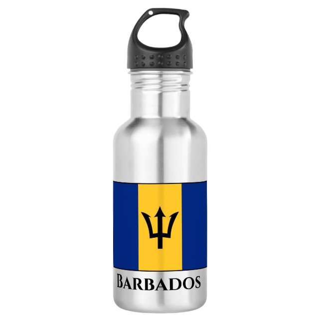 Botella De Agua Bandera de Barbados (Anverso)