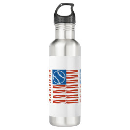 Botella De Agua Bandera de béisbol