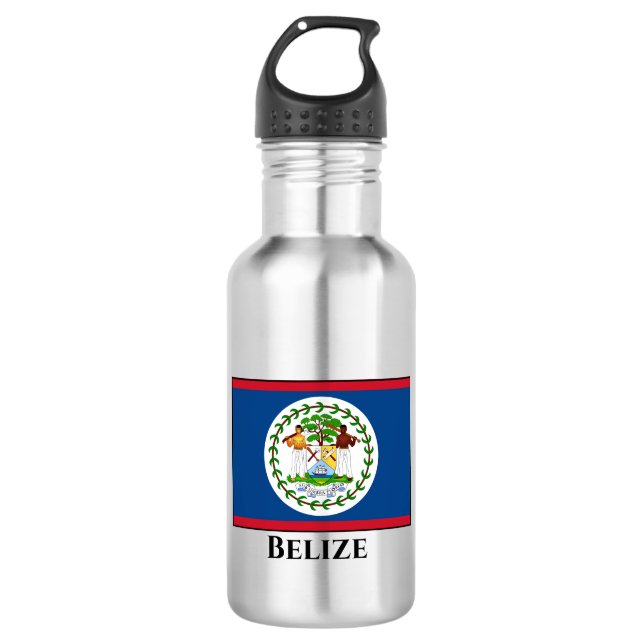 Botella De Agua Bandera de Belice (Anverso)