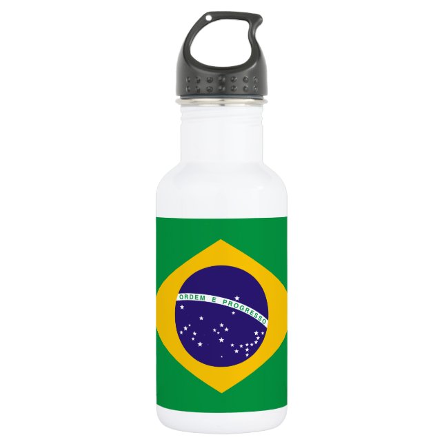 Botella De Agua Bandera de Brasil (Anverso)