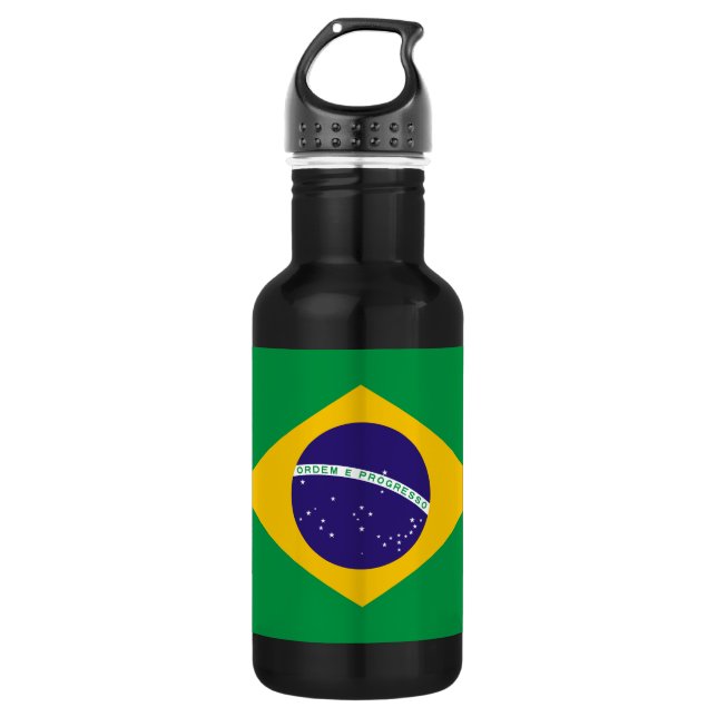 Botella De Agua Bandera de Brasil (Anverso)