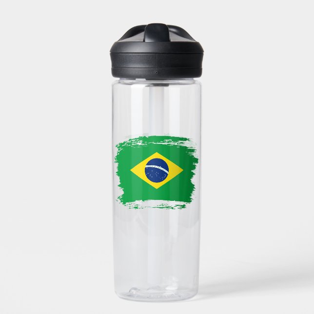 Botella De Agua Bandera de Brasil (Delante)