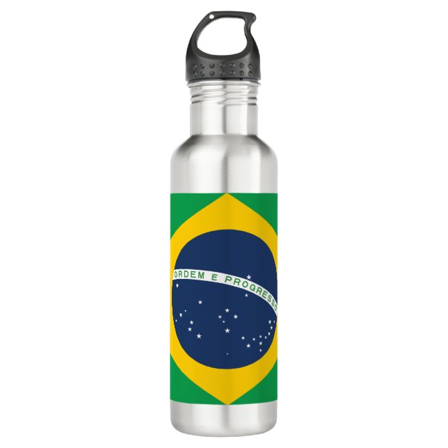 Botella De Agua Bandera de Brasil (Anverso)