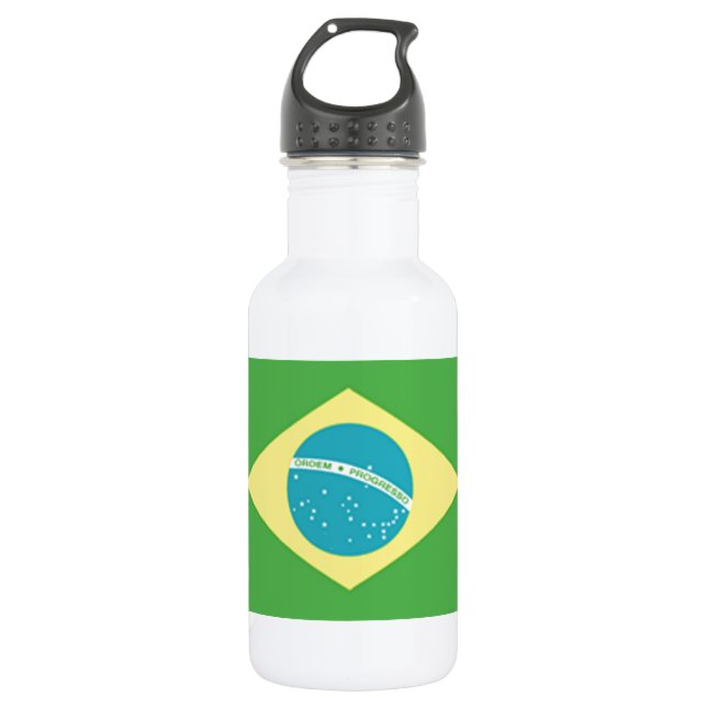Botella De Agua Bandera de Brasil (Anverso)