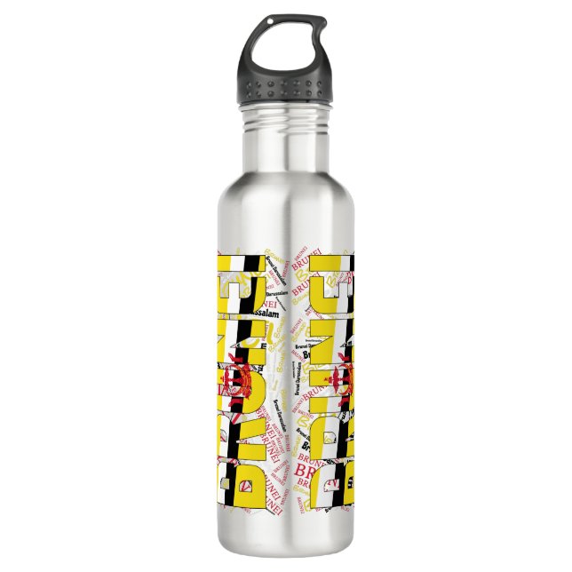 Botella De Agua Bandera de Brunéi Patriótica (Anverso)