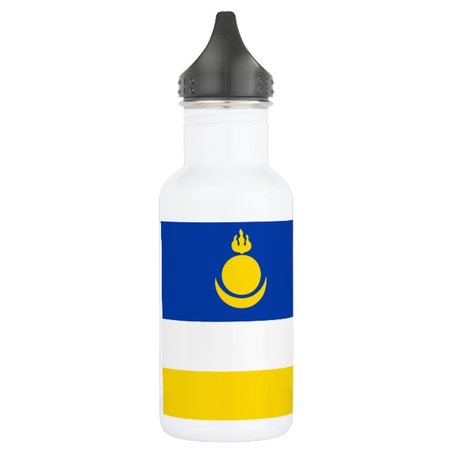 Botella De Agua Bandera de Buryatia Patriótica (Izquierda)