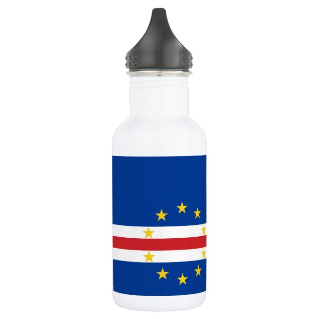 Botella De Agua Bandera de Cabo Verde (Izquierda)