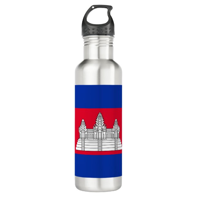 Botella De Agua Bandera de Camboya (Anverso)