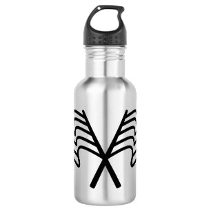 Botella De Agua Bandera de carreras mínima ondeando