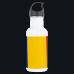 Botella De Agua Bandera de Chad<br><div class="desc">Bandera patriótica de Chad.</div>