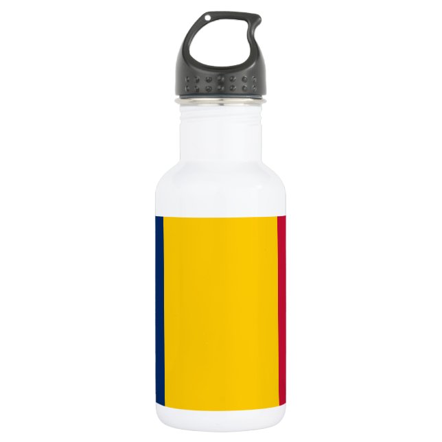 Botella De Agua Bandera de Chad (Anverso)