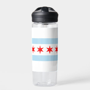 Botella De Agua Bandera de Chicago, Illinois