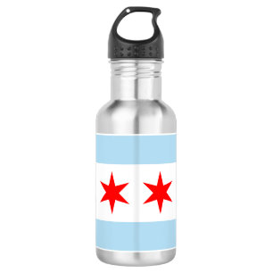 Botella De Agua Bandera de Chicago, Illinois
