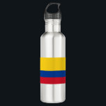 Botella De Agua Bandera de Colombia<br><div class="desc">bandera colombiana,  colombia,  Bogotá,  matka,  Venezuela,  brasil,  Parque Nacional,  ecuador,  costa,  sudamérica,  centroamérica,  viajes,  aventura,  cultura,  gato,  animal,  anime,  cosecha,  explorar,  excursionismo,  Madre Tierra,  ambientalista,  conservación,  vida silvestre, </div>