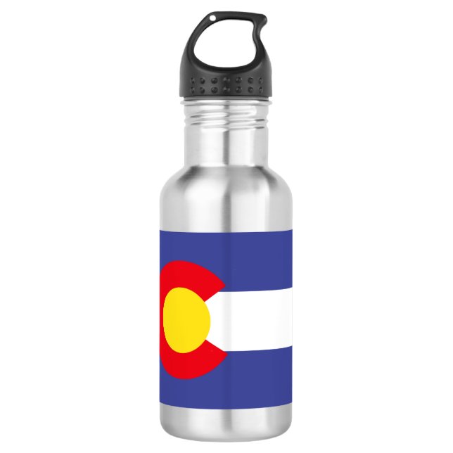 Botella De Agua Bandera de COLORADO (Anverso)