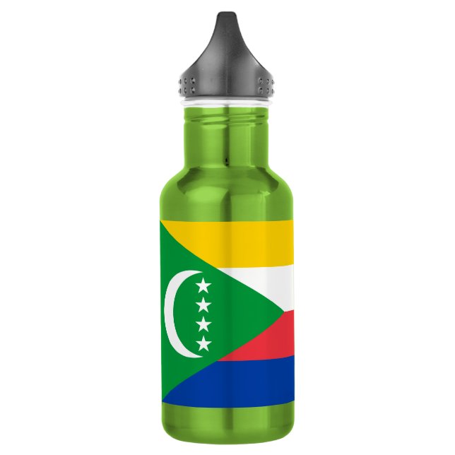 Botella De Agua Bandera de Comoras (Izquierda)