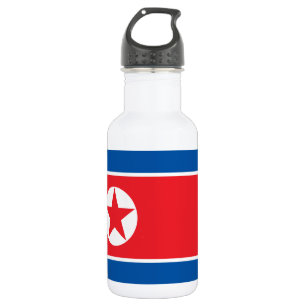 Botella De Agua Bandera de Corea del Norte