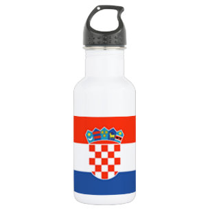 Botella De Agua Bandera de Croacia