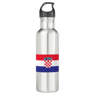 Botella De Agua Bandera de Croacia