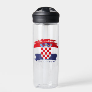 Botella De Agua Bandera de Croacia