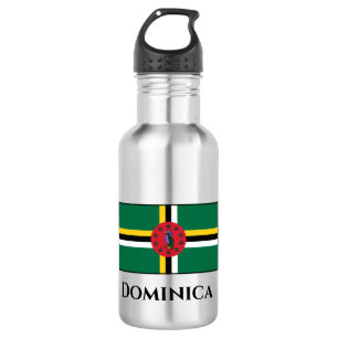 Botella De Agua Bandera de Dominica