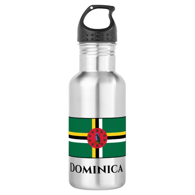 Botella De Agua Bandera de Dominica (Anverso)