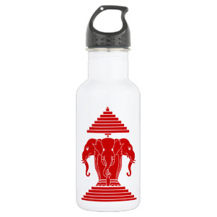 Botella De Agua Bandera de Erawan Three Heheed Elephant Lao/Laos