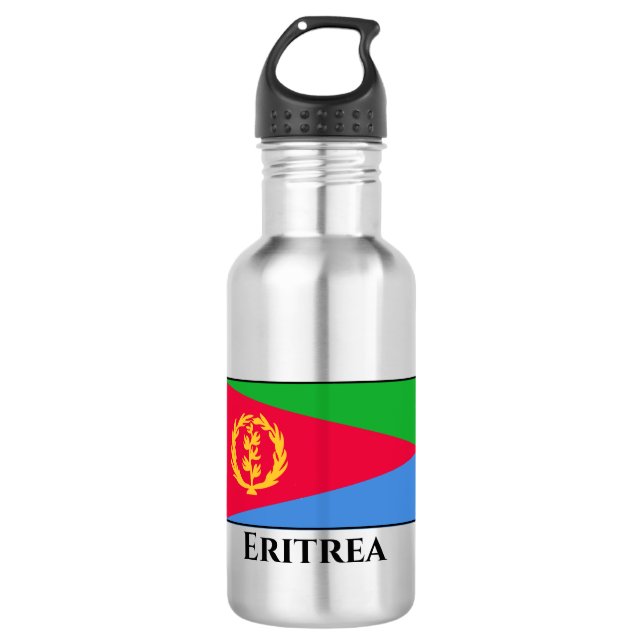 Botella De Agua Bandera de Eritrea (Anverso)