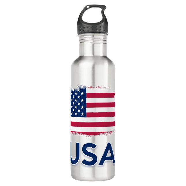 Botella De Agua Bandera de Estados Unidos (Anverso)