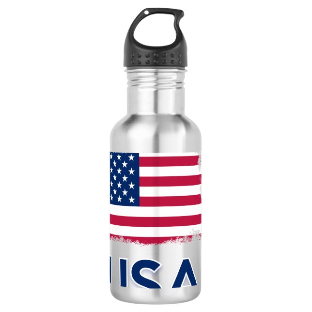 Botella De Agua Bandera de Estados Unidos (Anverso)