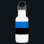 Botella De Agua Bandera de Estonia<br><div class="desc">Bandera patriótica de Estonia.</div>