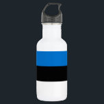 Botella De Agua Bandera de Estonia<br><div class="desc">Bandera patriótica de Estonia.</div>