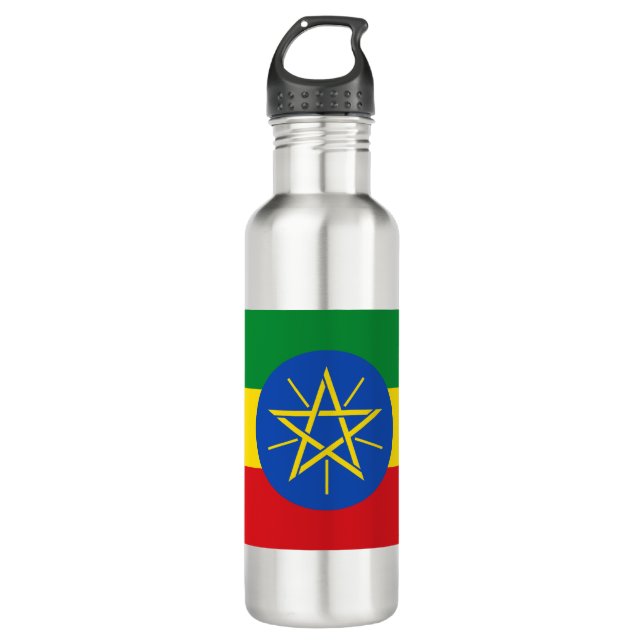 Botella De Agua Bandera de Etiopía (Anverso)