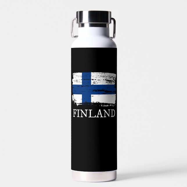 Botella De Agua Bandera de Finlandia (Delantero)