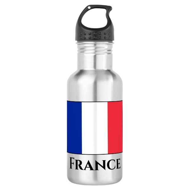 Botella De Agua Bandera de Francia (francesa) (Anverso)